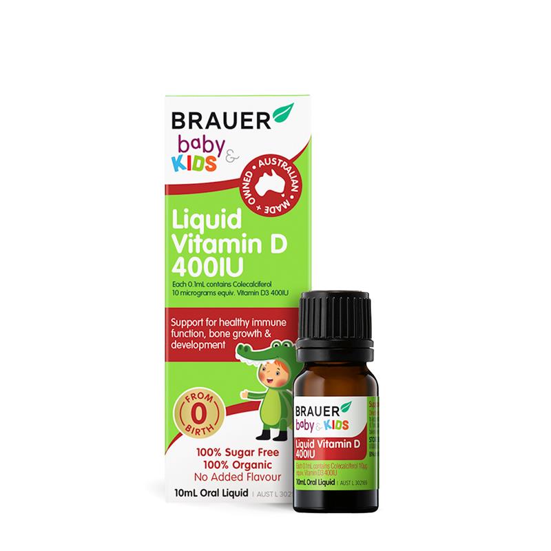Brauer 儿童维生素 D 液体 400IU 10ml 