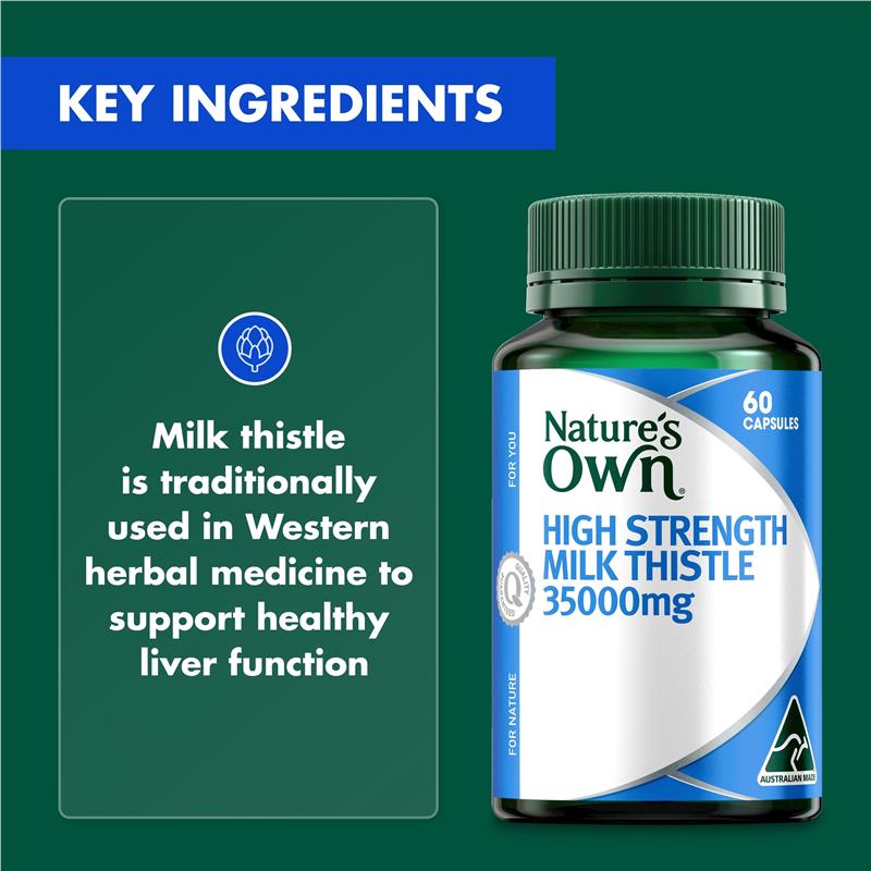 Cây kế sữa Nature's Own 35000mg 60 viên nang 