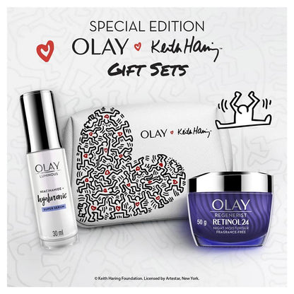 Olay Regenerist Retinol Moisturiser & Niacinamide + Hyaluronic Super Serum Gift Pack