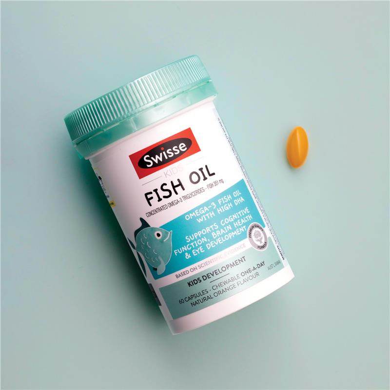 Swisse 儿童鱼油 60 粒胶囊
