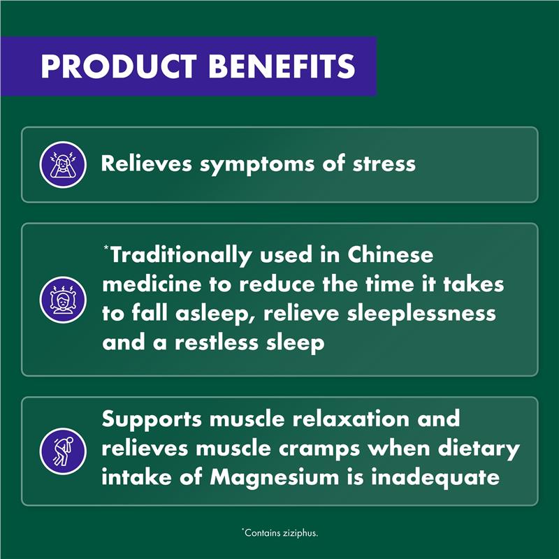 Viên uống hỗ trợ giấc ngủ hoàn chỉnh Nature's Own + Magnesium 60 viên 