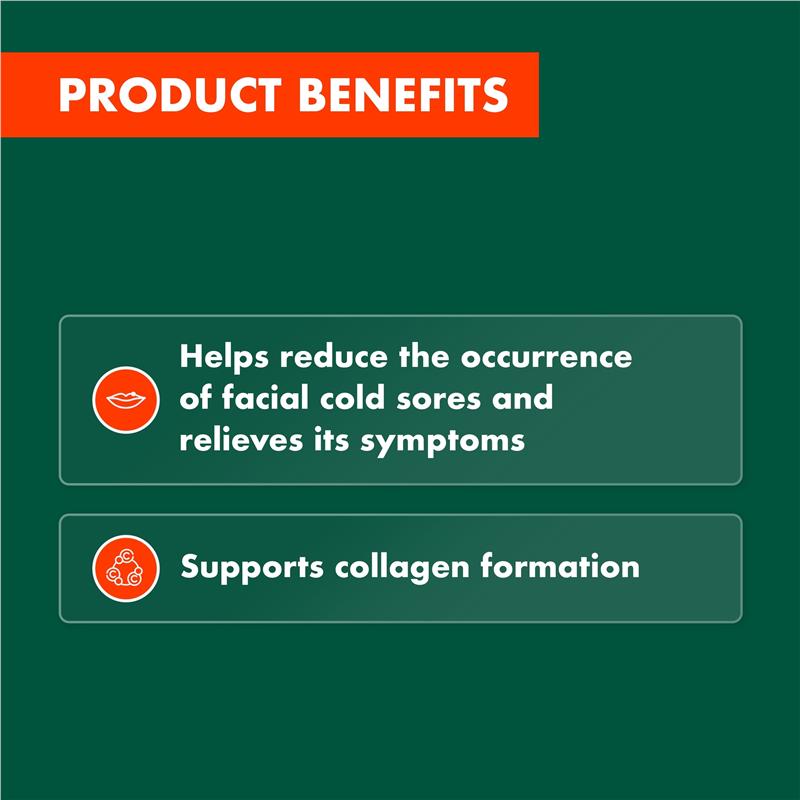 Viên uống Nature's Own Double Strength Cold Sore Relief L-Lysine 1000mg 100 viên 