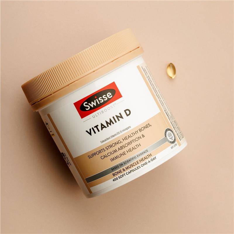 Swisse Ultiboost Vitamin D 400 Capsules
