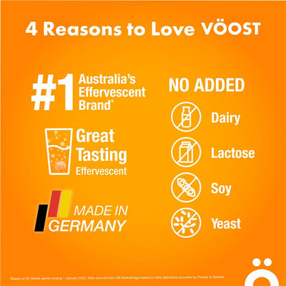 Voost Hydrate Orange Effervescent Tablets 60 Pack Exclusive Size