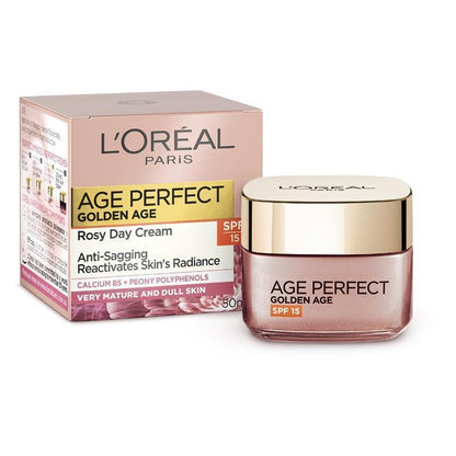 巴黎欧莱雅 Age Perfect 黄金时代玫瑰色紧致日霜 SPF 15 50ml 