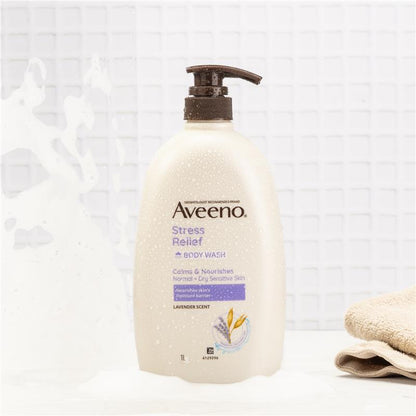 Aveeno 舒缓压力保湿薰衣草香味沐浴露 1L 