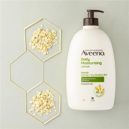 Aveeno 每日保湿无香身体乳液 1L 