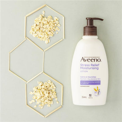 Aveeno 舒缓压力保湿薰衣草香型身体乳液 354ml 