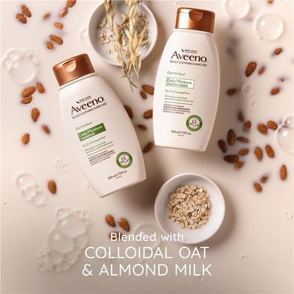 Aveeno 燕麦奶混合保湿洗发水，适合干燥和受损发质，354 毫升