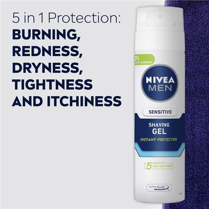 NIVEA MEN Sensitive Shaving Gel Instant Protection 200ml
