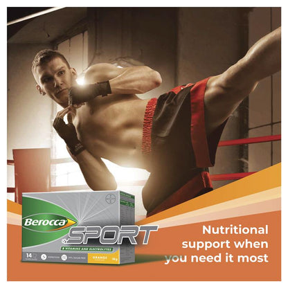 Bột điện giải Berocca Sport Cam 24 gói 