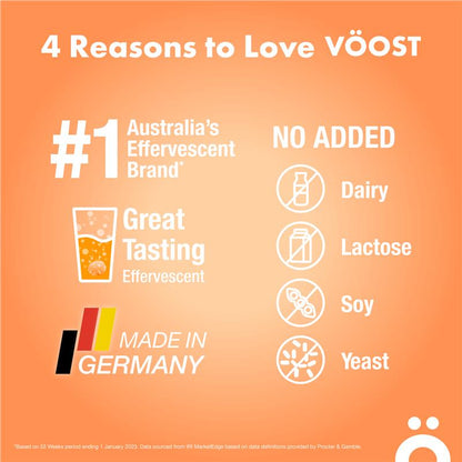 Voost Immunity Orange Zest Effervescent Tablets 60 Pack Exclusive Size