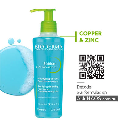 Bioderma 贝德玛 Sebium Gel Moussant 洁面啫喱（适合油性皮肤）200ml 