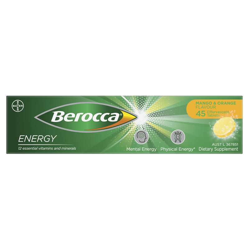 Berocca 能量芒果橙味泡腾片 45 片