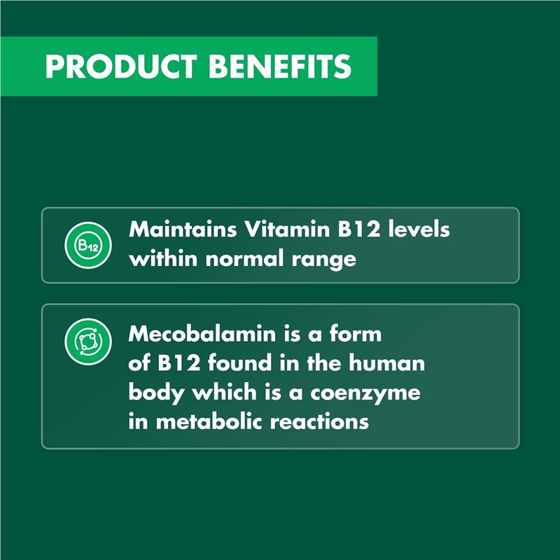 Nature's Own Activated Methyl B12 60 Viên Mini 