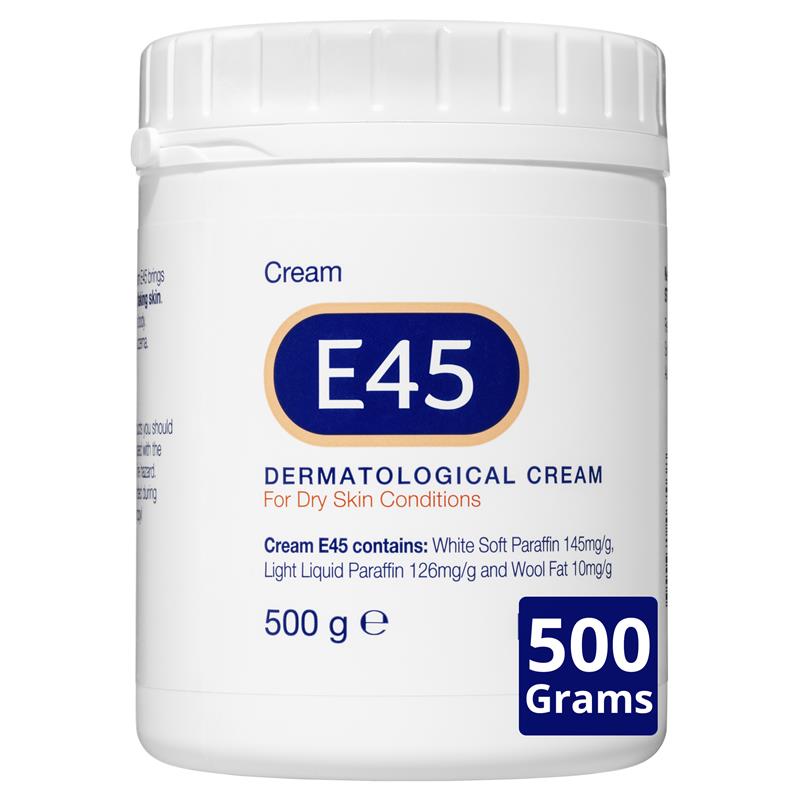 E45 干性皮肤和湿疹保湿霜 500g 