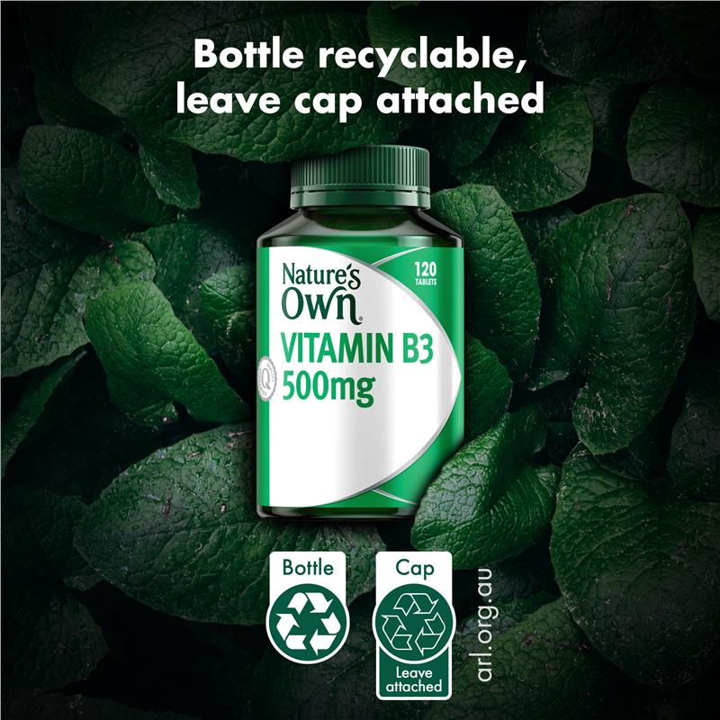 Vitamin B3 Nature's Own 500mg 120 Viên 