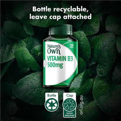 Nature's Own Vitamin B3 500mg 120 Tablets