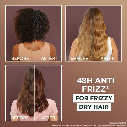 Dầu xả Garnier Fructis Hair Food Smoothing Macadamia dành cho tóc hư tổn 350ml 