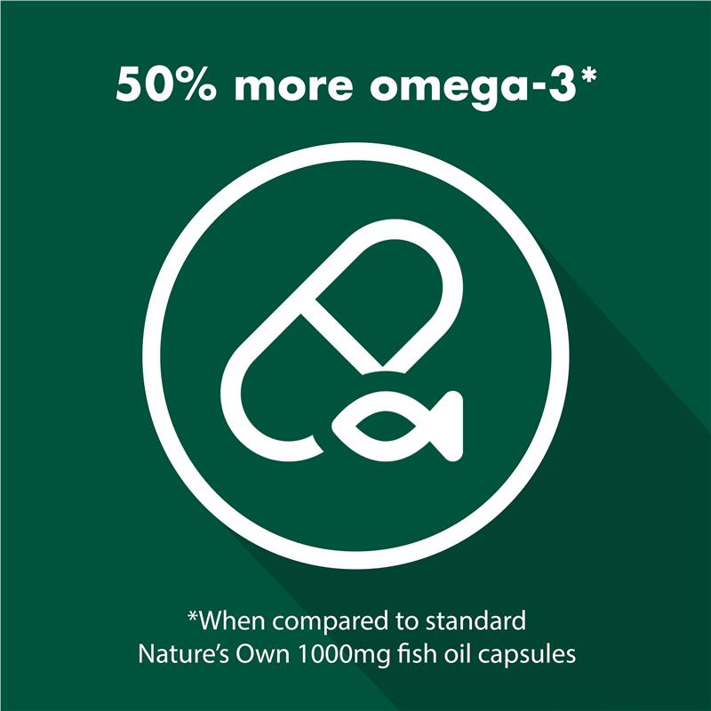 Dầu cá không mùi Nature's Own 1500mg 500 viên nang Kích thước độc quyền 