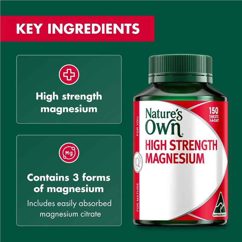 Viên uống bổ sung Magiê cường độ cao Nature's Own 150 viên 