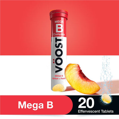 Voost Mega B Complex Effervescent Tablets 20 Pack