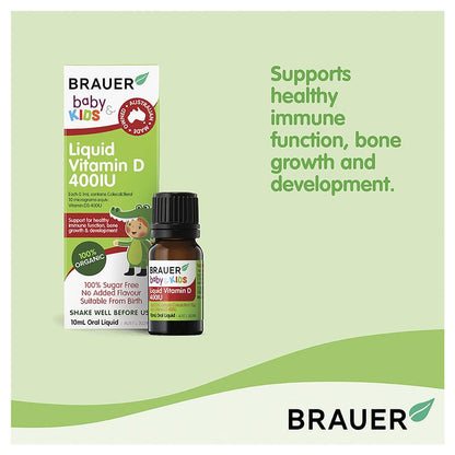 Brauer 儿童维生素 D 液体 400IU 10ml 