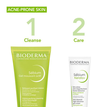 Kem dưỡng ẩm Bioderma Sebium Kerato Nonallergenic Acne Cream phù hợp với da mụn 30ml 