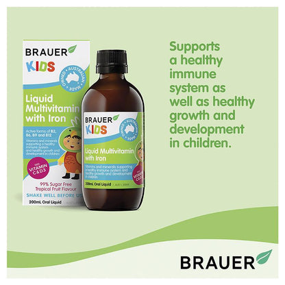 Brauer 儿童含铁复合维生素液 200ml 