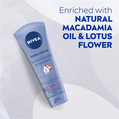 NIVEA Smooth Hand Cream & Nail Care 100ml