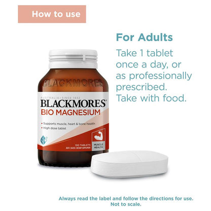 Blackmores Bio Magnesium 100 Viên 