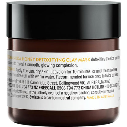 Swisse Skincare Manuka Honey Detoxifying Facial Clay Mask 70g