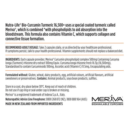 Nutra-Life 生物姜黄素 16500+ 90 粒胶囊（独家规格） 
