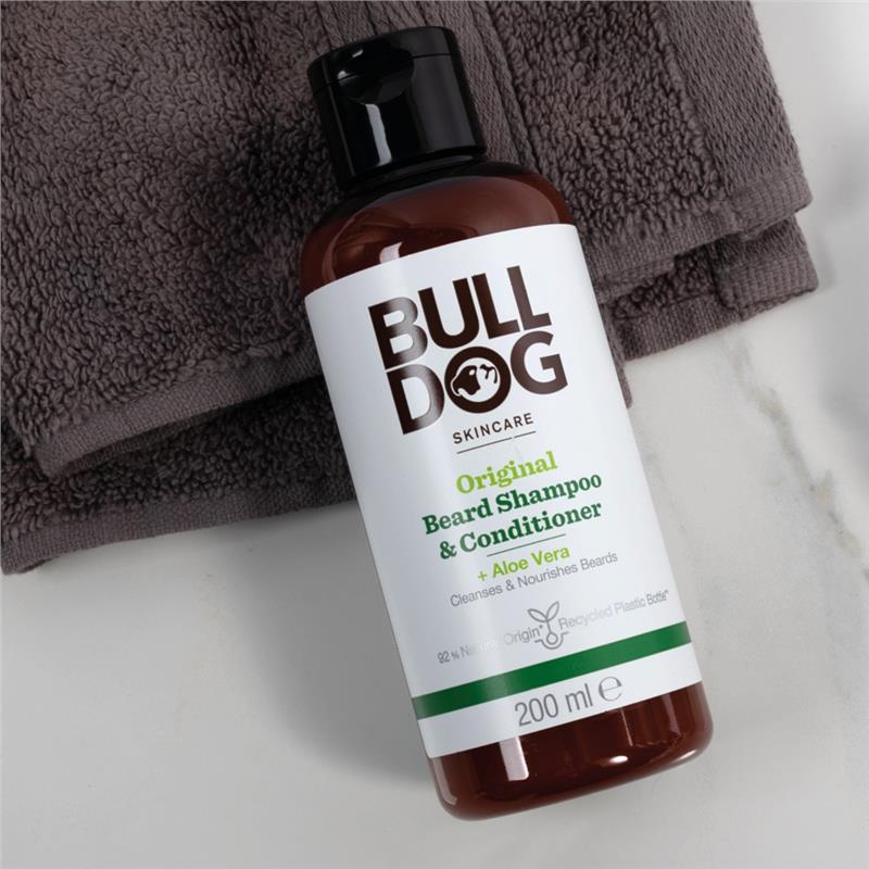 Bulldog Skincare for Men Original Beard Shampoo & Conditioner 200ml