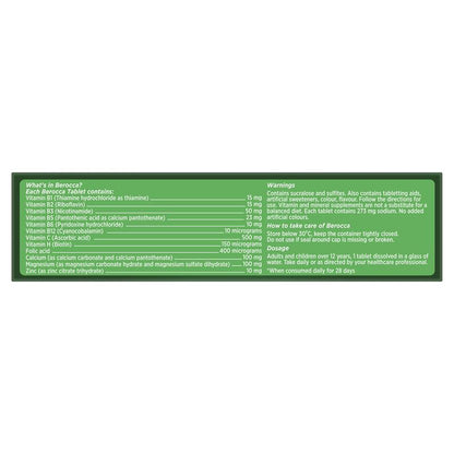 Berocca Energy Orange 60 Effervescent Tablets Exclusive Size