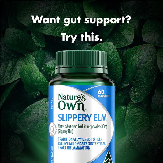 Nature's Own Slippery Elm 400mg 60 viên nang 