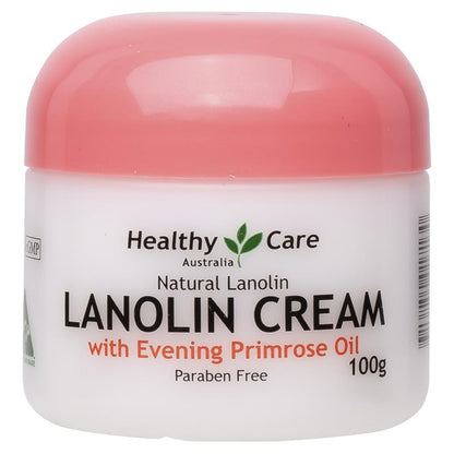 Healthy Care Lanolin Cream With Evening Primrose Oil 100g