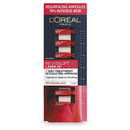 L'Oreal Paris Revitalift Laser Renew Resurfacing Glycolic Ampoules 1.3ml x 7