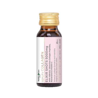 Healthy Care Beauty Collagen Elixir Shots 5000mg 25ml x 7 Bottles