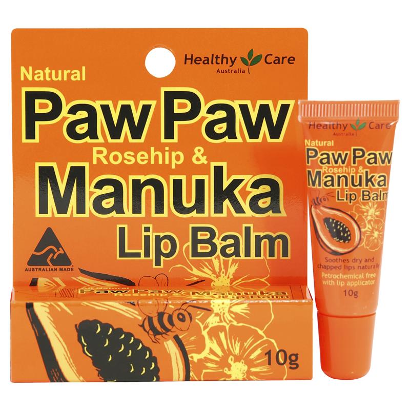 Healthy Care Paw Paw 玫瑰果麦卢卡润唇膏 10g