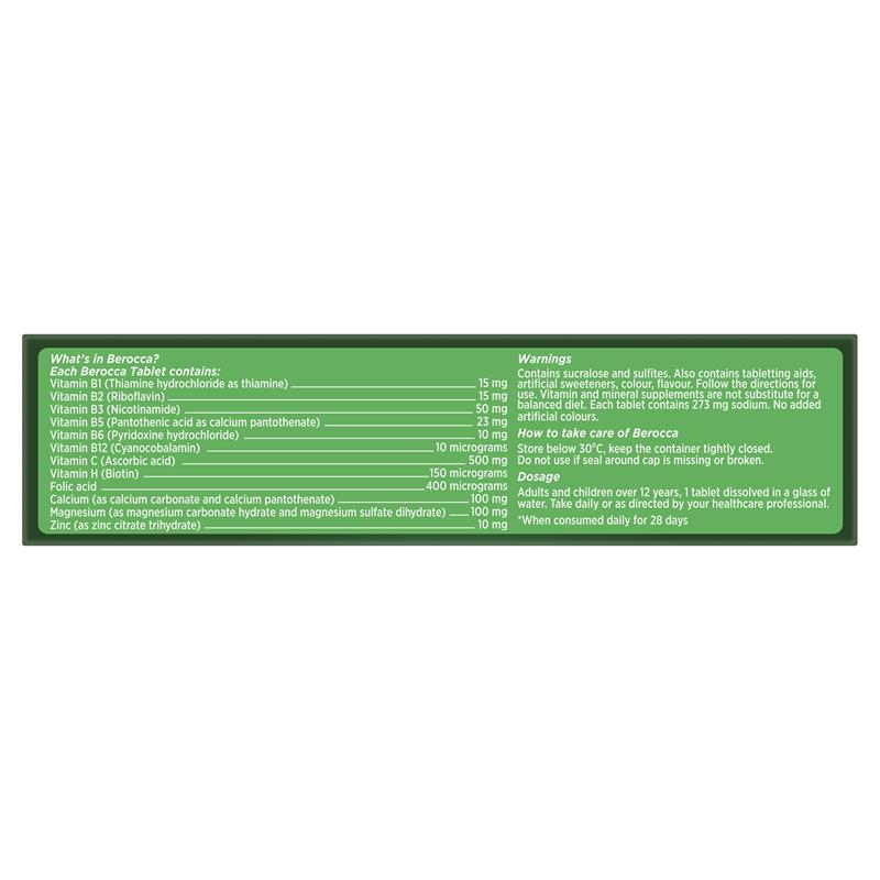 Berocca Energy 芒果橙味泡腾片 60 片 独家规格
