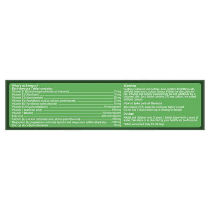 Berocca Energy Mango And Orange 60 Viên Sủi Bọt Size Độc Quyền 