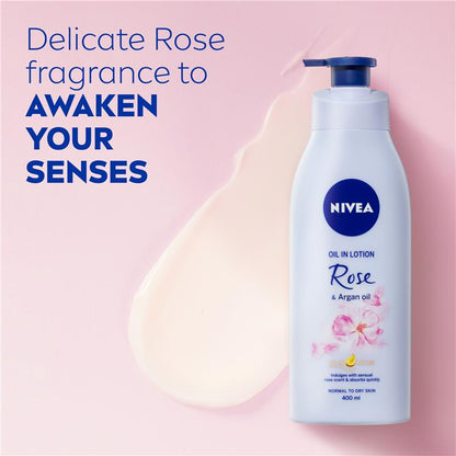 NIVEA Oil in Lotion Rose & Argan Oil Body Lotion 400ml