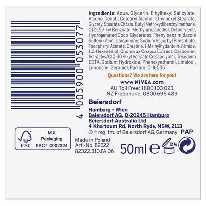 NIVEA Q10 Power + Vitamin C Energy Face Moisturiser SPF15 50ml