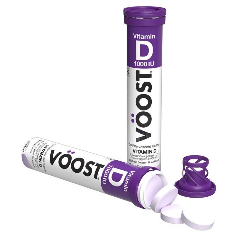 Voost Vitamin D sủi bọt 20 viên 