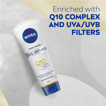 NIVEA Q10 3-in-1 Anti-age Hand Cream with UV Filters 100ml