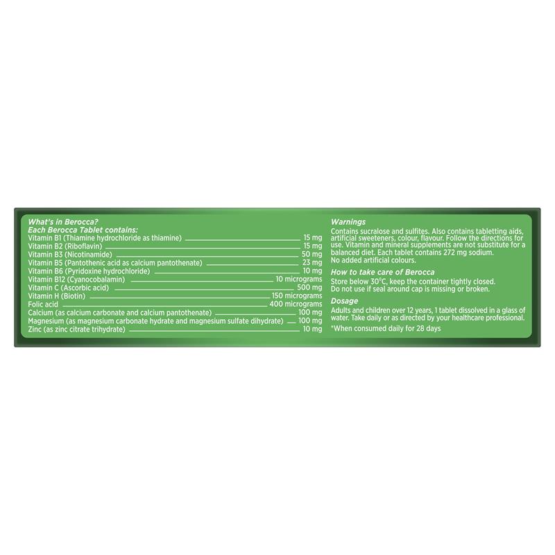 Berocca Energy Original Berry 15 Effervescent Tablets