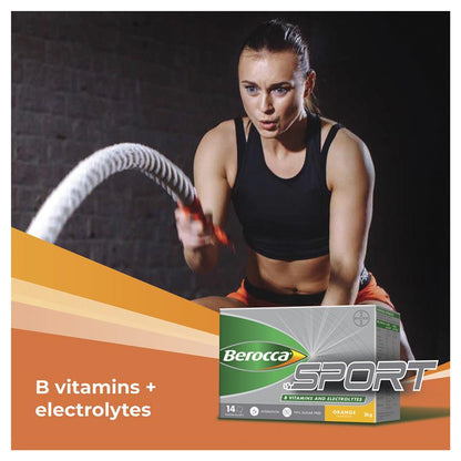 Bột điện giải Berocca Sport Cam 24 gói 