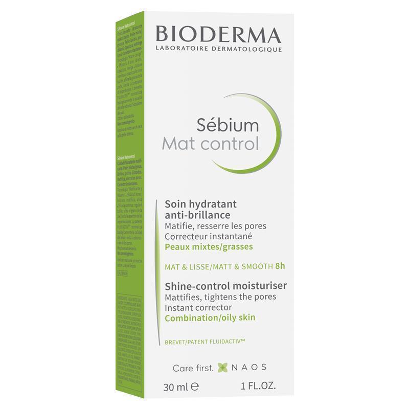 Kem dưỡng ẩm kiềm dầu Bioderma Sebium Mat Control Mattifying Moisturiser dành cho da dầu 30ml 
