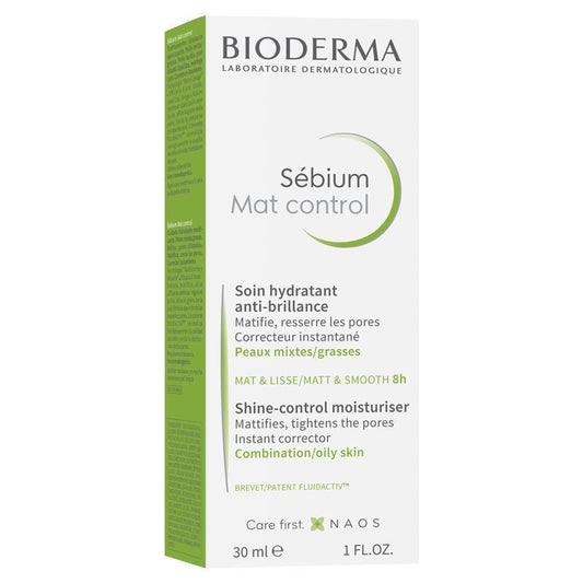 Kem dưỡng ẩm kiềm dầu Bioderma Sebium Mat Control Mattifying Moisturiser dành cho da dầu 30ml 